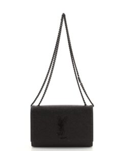 Classic Monogram Crossbody Bag Grainy Leather Small