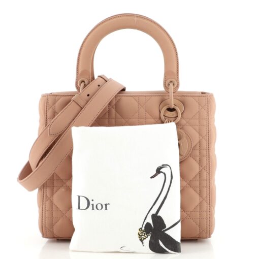 Ultra Matte Lady Dior Bag Cannage Quilt Calfskin Medium - Image 2