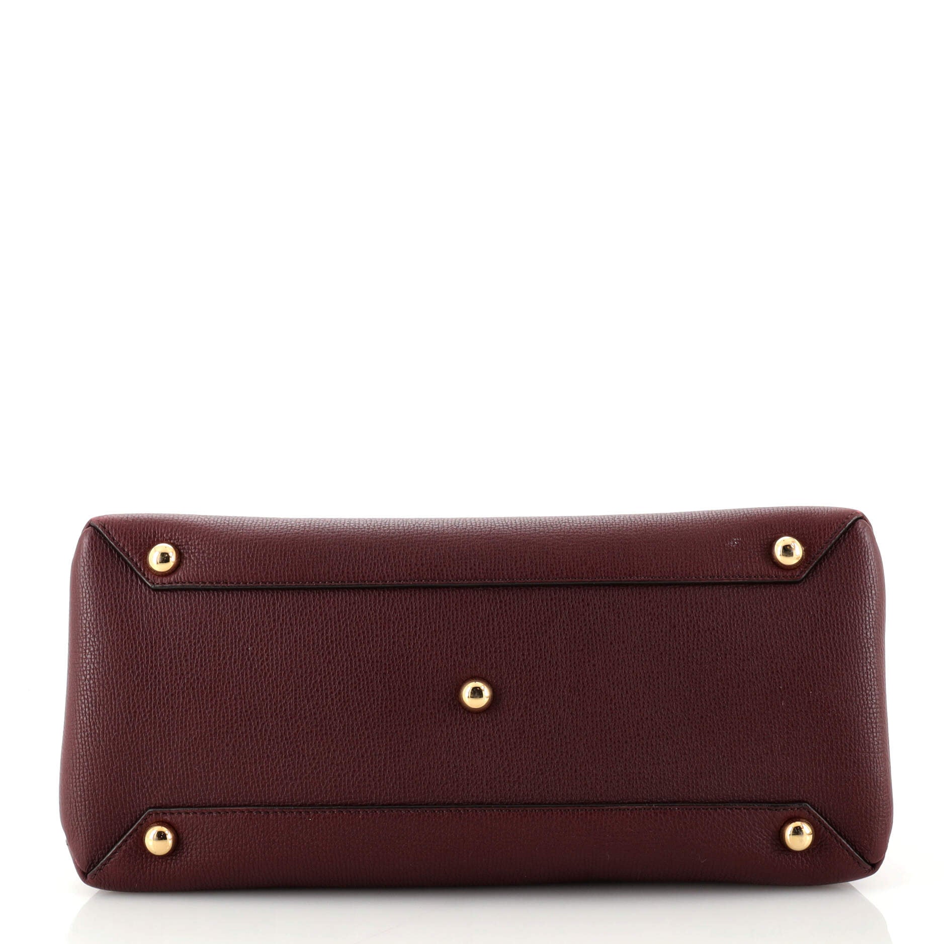 Banner Tote Leather and House Check Canvas Medium - Image 5