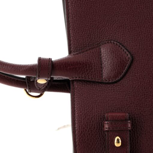 Banner Tote Leather and House Check Canvas Medium - Image 8
