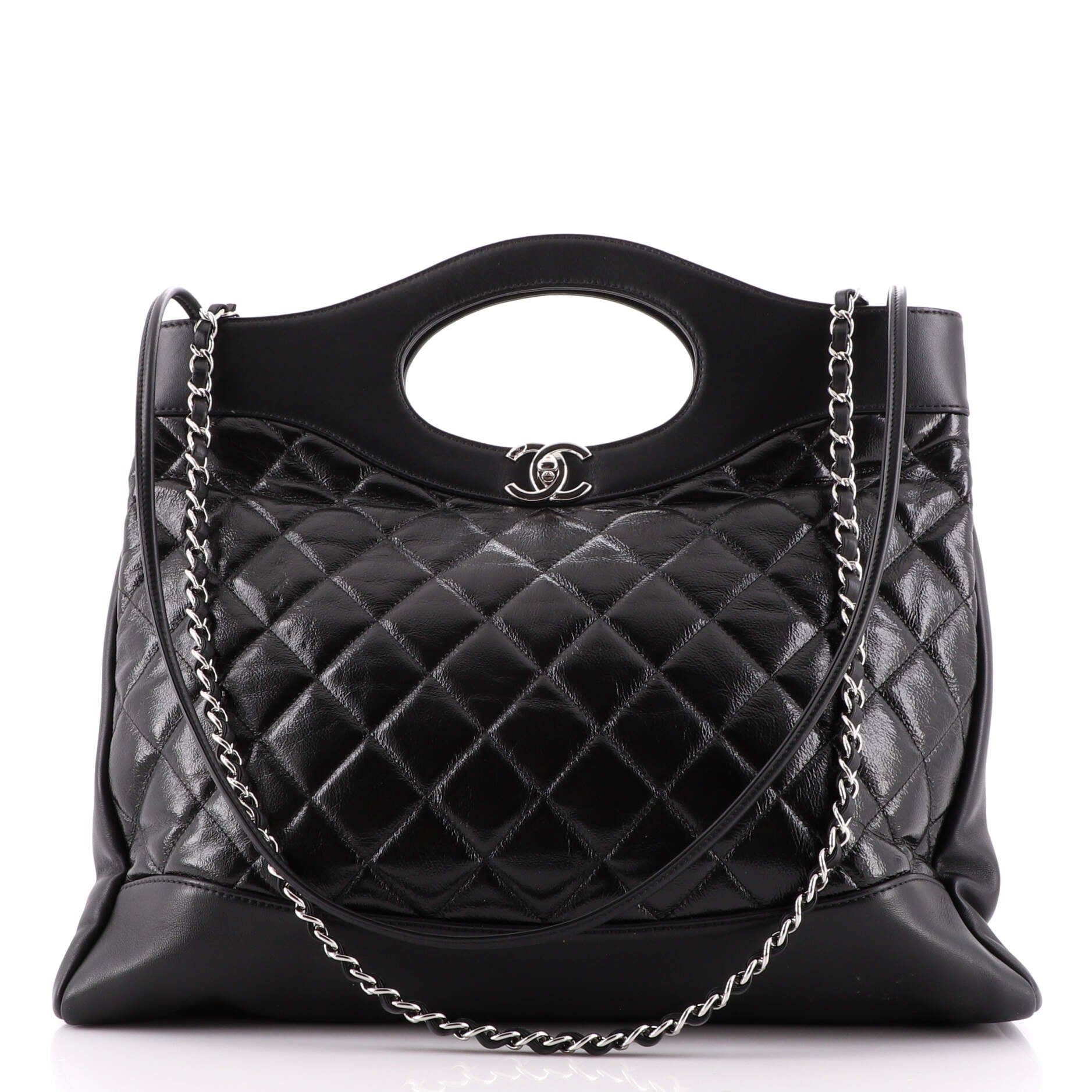 31 Shopping Bag Quilted Lambskin Large