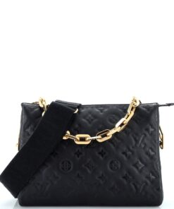 Coussin Bag Monogram Embossed Lambskin PM