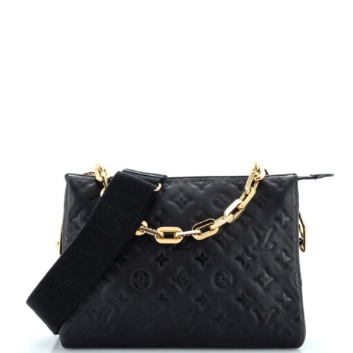 Coussin Bag Monogram Embossed Lambskin PM