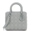 Ultra Matte Lady Dior Bag Cannage Quilt Calfskin Medium