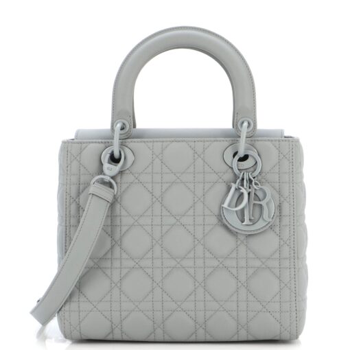 Ultra Matte Lady Dior Bag Cannage Quilt Calfskin Medium