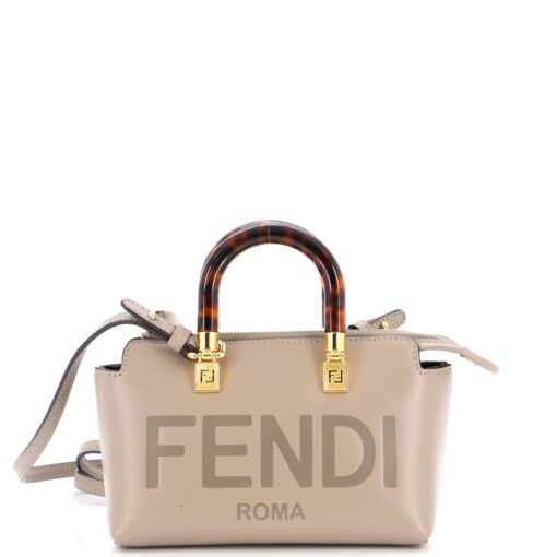 Logo By The Way Top Handle Bag Embossed Leather Mini