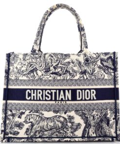 Book Tote Embroidered Canvas Medium
