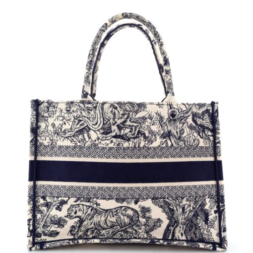 Book Tote Embroidered Canvas Medium - Image 3