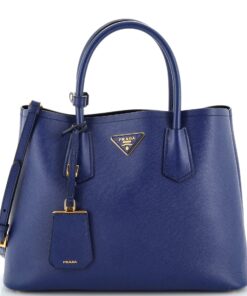 Cuir Double Tote Saffiano Leather Medium