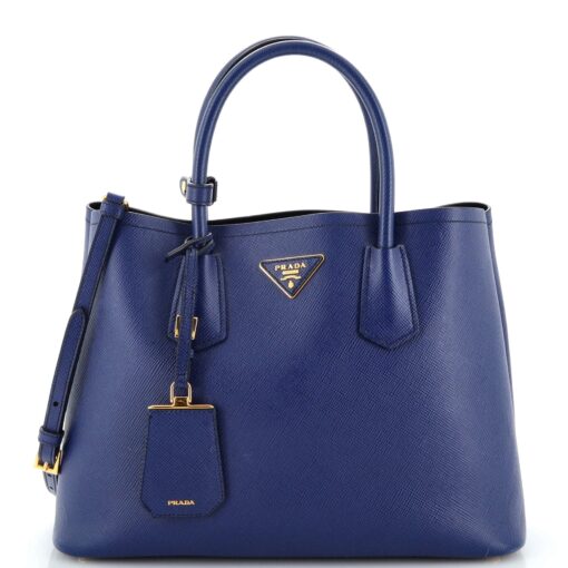 Cuir Double Tote Saffiano Leather Medium