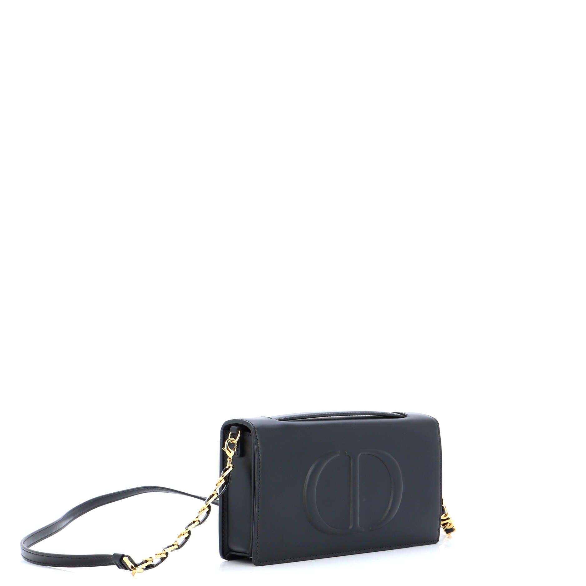 CD Signature Flap Bag Leather Mini - Image 2