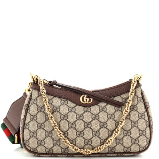 Ophidia Zip Pochette Shoulder Bag GG Coated Canvas Small