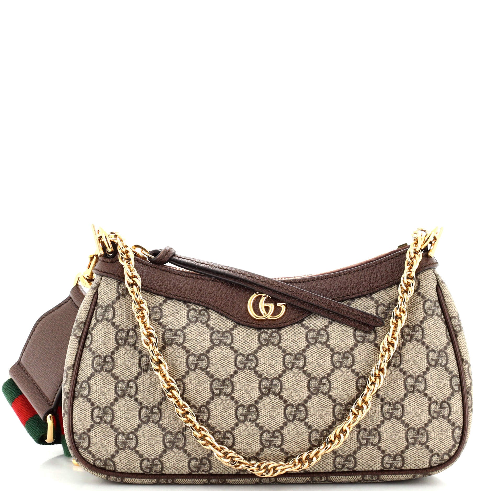 Ophidia Zip Pochette Shoulder Bag GG Coated Canvas Small