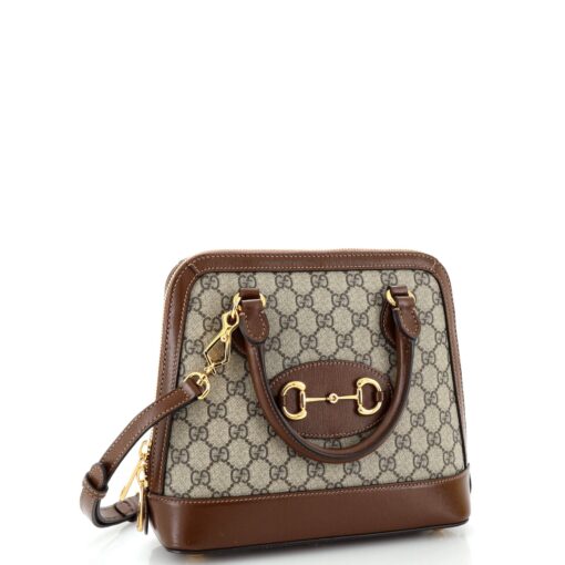 Horsebit 1955 Top Handle Bag GG Coated Canvas Small - Image 2