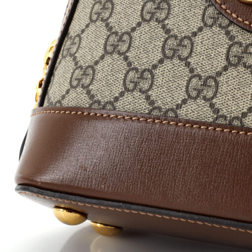 Horsebit 1955 Top Handle Bag GG Coated Canvas Small - Image 6