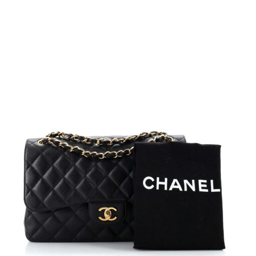 Classic Double Flap Bag Quilted Caviar Jumbo - Image 2