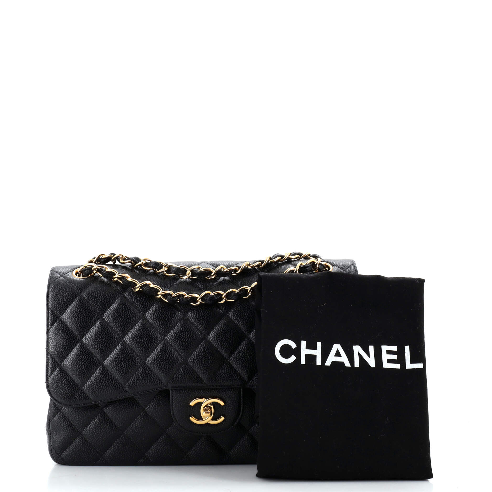 Classic Double Flap Bag Quilted Caviar Jumbo - Image 2