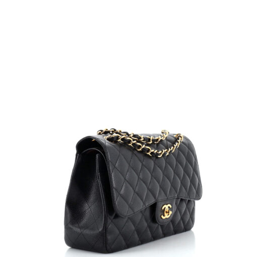 Classic Double Flap Bag Quilted Caviar Jumbo - Image 3