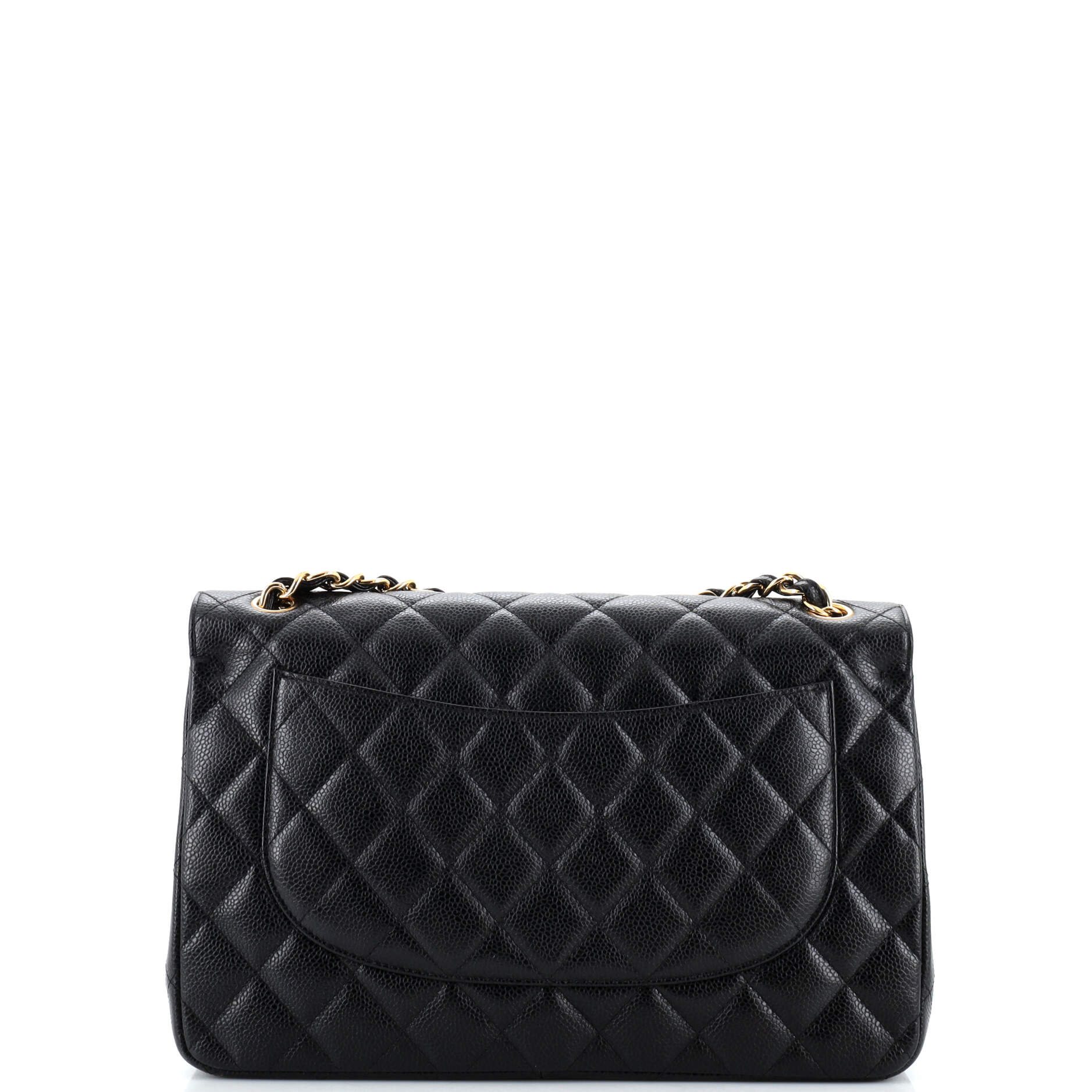 Classic Double Flap Bag Quilted Caviar Jumbo - Image 4