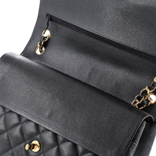 Classic Double Flap Bag Quilted Caviar Jumbo - Image 7