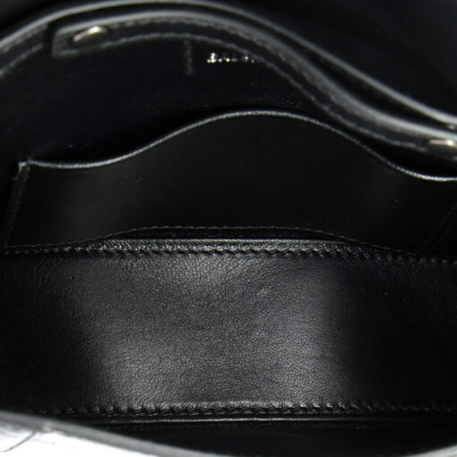 Hourglass Chain Wallet Crocodile Embossed Leather - Image 5