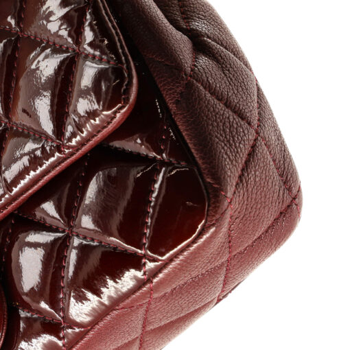 CC Eyelet Flap Bag Quilted Patent Small - Image 6