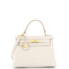Kelly Handbag Light Togo with Gold Hardware 28