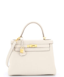 Kelly Handbag Light Togo with Gold Hardware 28