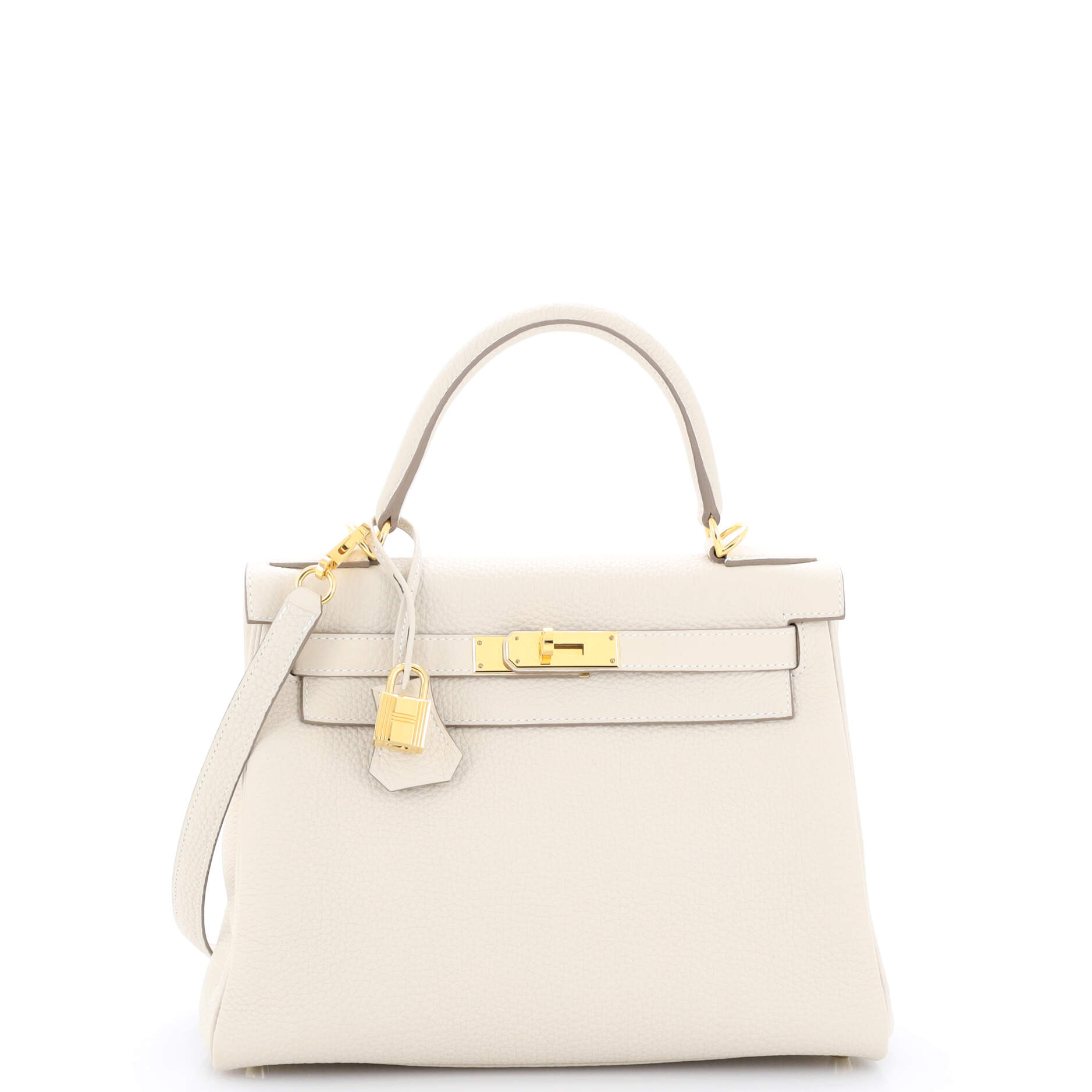Kelly Handbag Light Togo with Gold Hardware 28