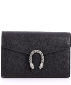 Dionysus Chain Wallet Leather with Embellished Detail Small