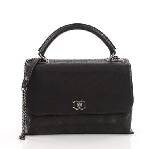 Urban Luxury Top Handle Bag Quilted Calfskin Medium