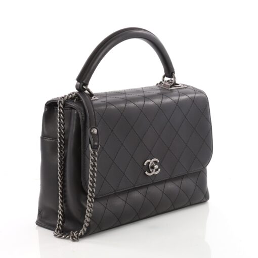 Urban Luxury Top Handle Bag Quilted Calfskin Medium - Image 3
