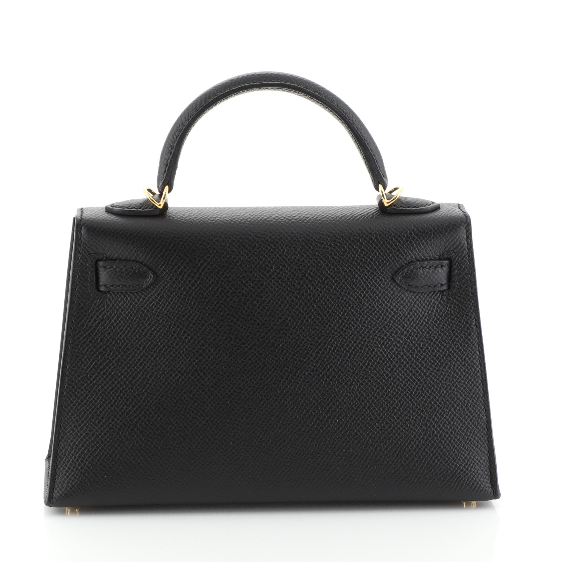 Kelly Mini II Handbag Noir Epsom with Gold Hardware 20 - Image 4