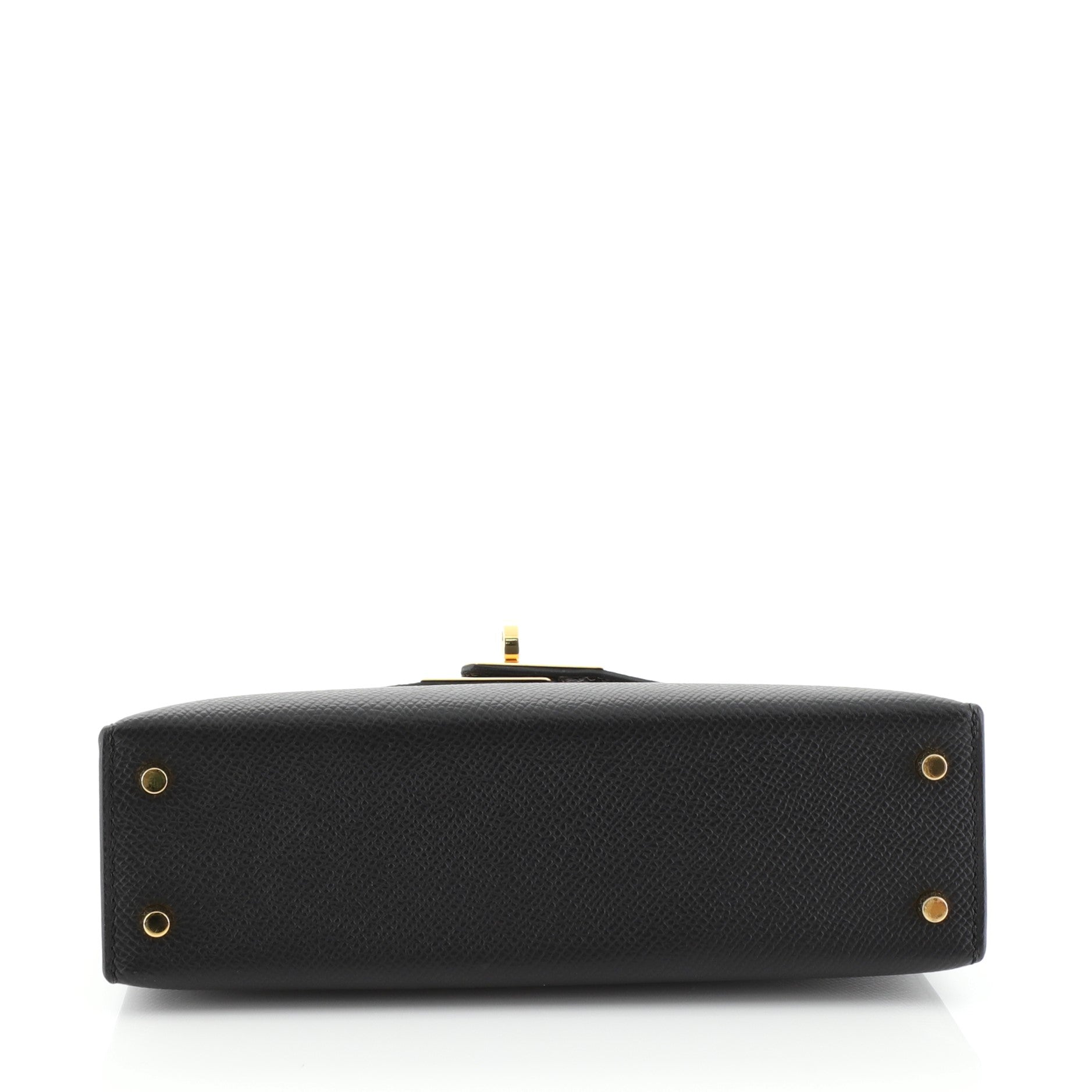 Kelly Mini II Handbag Noir Epsom with Gold Hardware 20 - Image 5