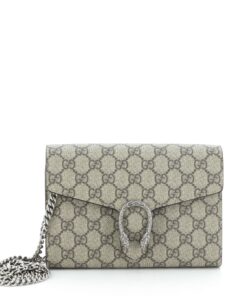 Dionysus Chain Wallet GG Coated Canvas Small