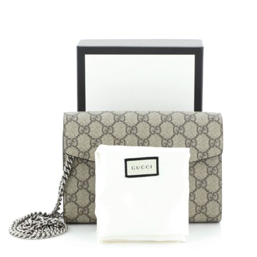 Dionysus Chain Wallet GG Coated Canvas Small - Image 2