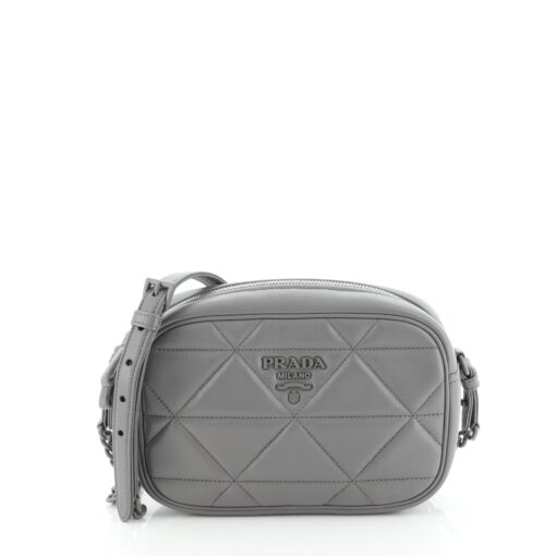 Spectrum Zip Shoulder Bag Quilted Leather Small