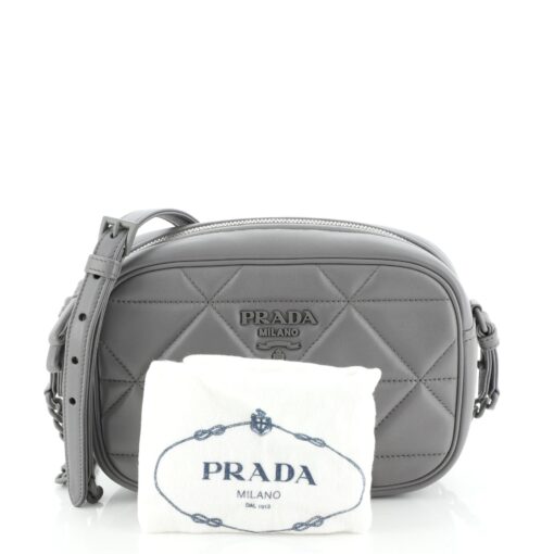 Spectrum Zip Shoulder Bag Quilted Leather Small - Image 2
