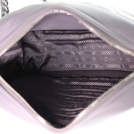 Spectrum Zip Shoulder Bag Quilted Leather Small - Image 6