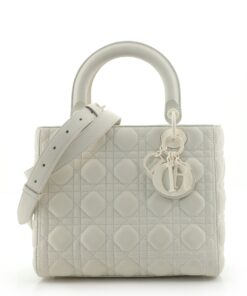 Ultra Matte Lady Dior Bag Cannage Quilt Calfskin Medium