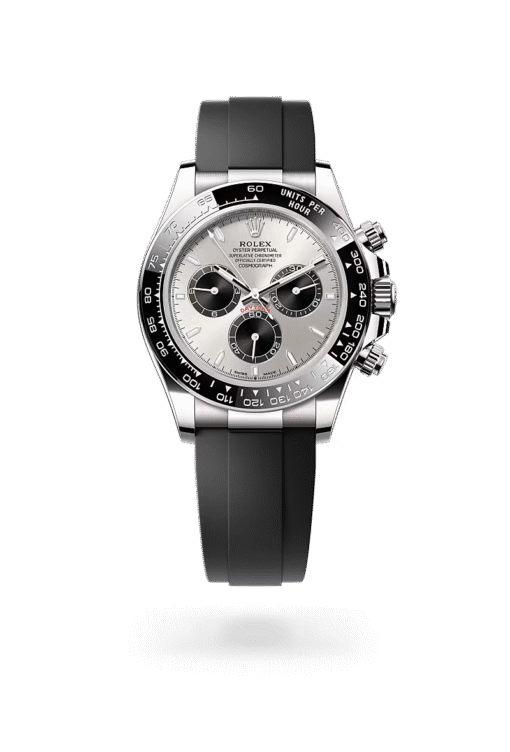 Rolex Unworn Daytona 40mm Silver/Ghost Dial White Gold Oysterflex 126519LN Box & Papers 2024