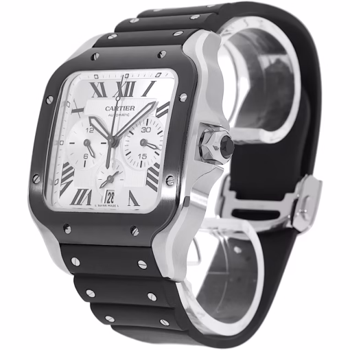 Santos de Cartier Chronograph watch - Image 2