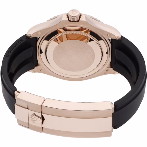 Rolex Yacht-Master 37mm Everose Gold - Ceramic Bezel - Black Dial - Black Rubber Strap 268655 - Image 4