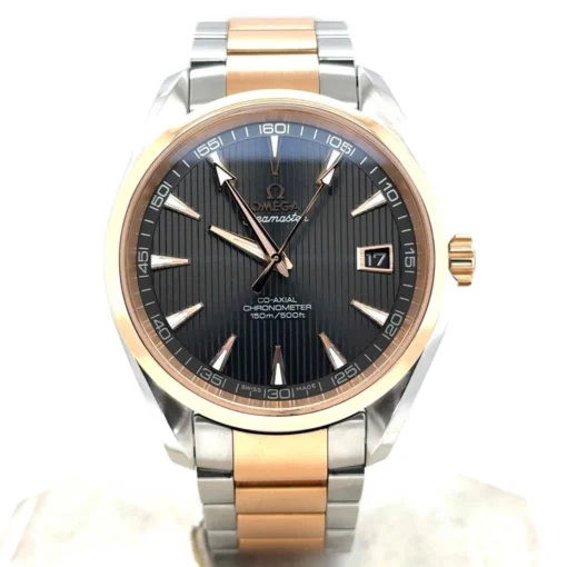 Omega Aqua Terra Co-Axial Chronometer 18k Rose Gold / SS - Image 2